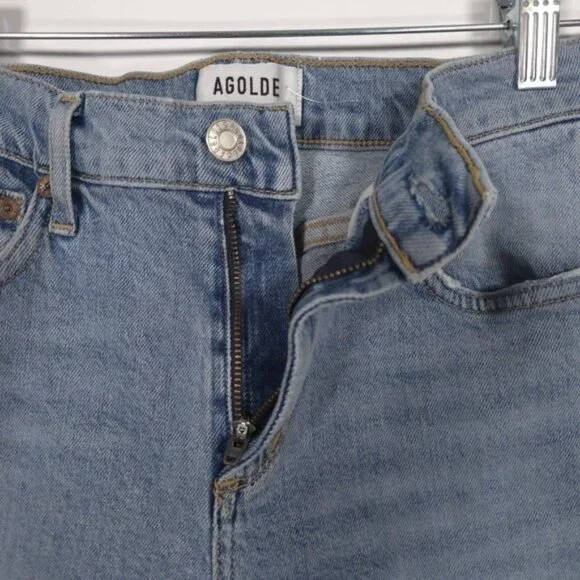 AGOLDE Women's Jeans SOPHIE Size 25‎ ORGANIC COTTON Distressed Skinny A123-3002